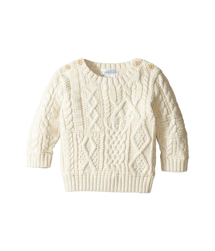 Ralph Lauren Baby - Combed Cotton Cable Patch Sweater