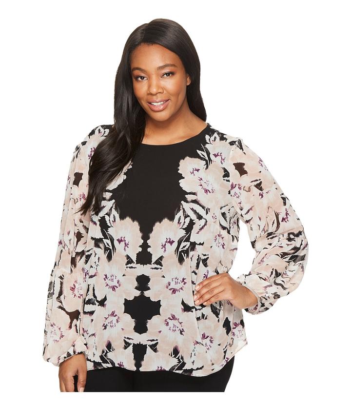 Calvin Klein Plus - Plus Size Peasant Sleeve Blouse