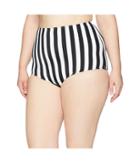 Unique Vintage - Plus Size High-waist Louise Swim Bottom