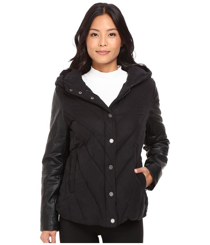 Blank Nyc - Puffy Jacket With Hood In Bed Fellows