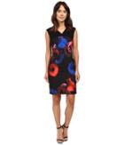 Ellen Tracy - V-neck Cap Sleeve Sheath