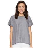 Two By Vince Camuto - Short Sleeve Tencel Splitback Blouse