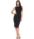 Maggy London - Dream Crepe Square Neck Sheath With Two-way Back Zipper
