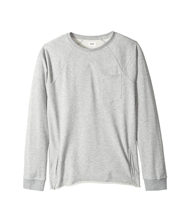 Hudson Kids - Raglan Shirt French Terry Pullover W/ Grinding Destruction