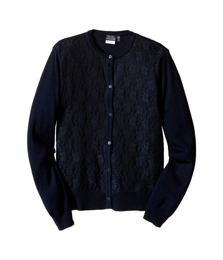 Nautica Kids - Lace Front Cardigan