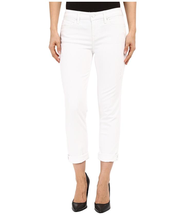 Level 99 - Lily Mid-rise Crop Roll Up Skinny Straight In White Crush