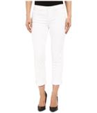 Level 99 - Lily Mid-rise Crop Roll Up Skinny Straight In White Crush