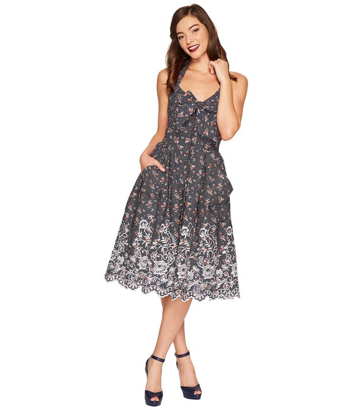 Unique Vintage - Billie Halter Swing Dress