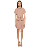 Belstaff - Darcie Short Sleeve Tie Waist Crepe Dress