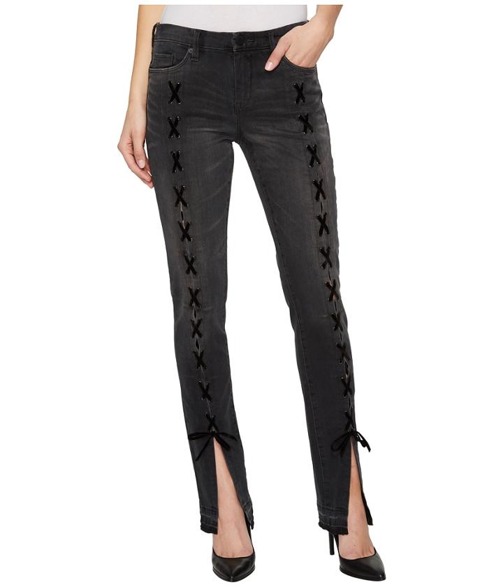 Blank Nyc - Skinny Classique With Lace-up At Front Legs In Crash Tactics