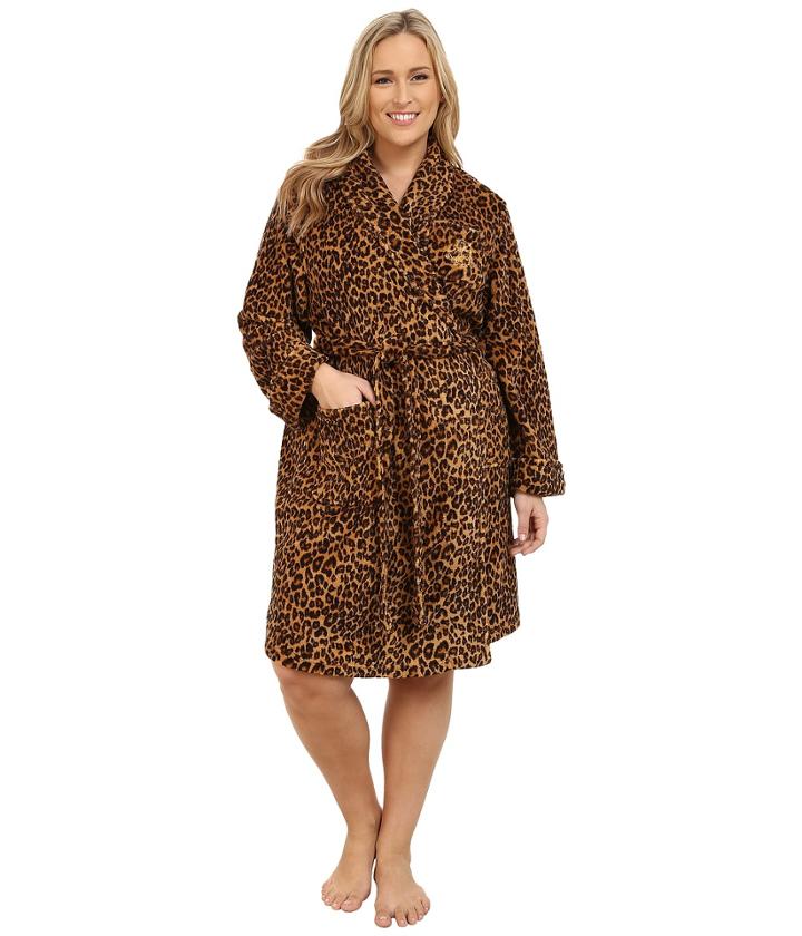Lauren Ralph Lauren - Plus Size Folded So Soft Terry Short Robe
