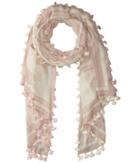 Tory Burch - T Logo Oblong Scarf With Tassels
