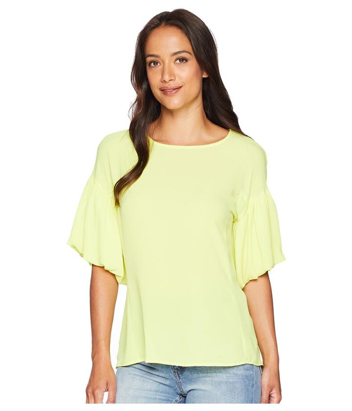 Vince Camuto - Bubble Sleeve Soft Texture Blouse