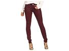 True Religion   Serena Mid Rise Super Skinny Glitter Coated  Maroon    Apparel