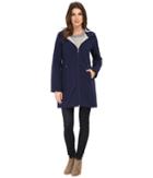 Calvin Klein - Zip Front Soft Shell Coat W/ Jersey Lining