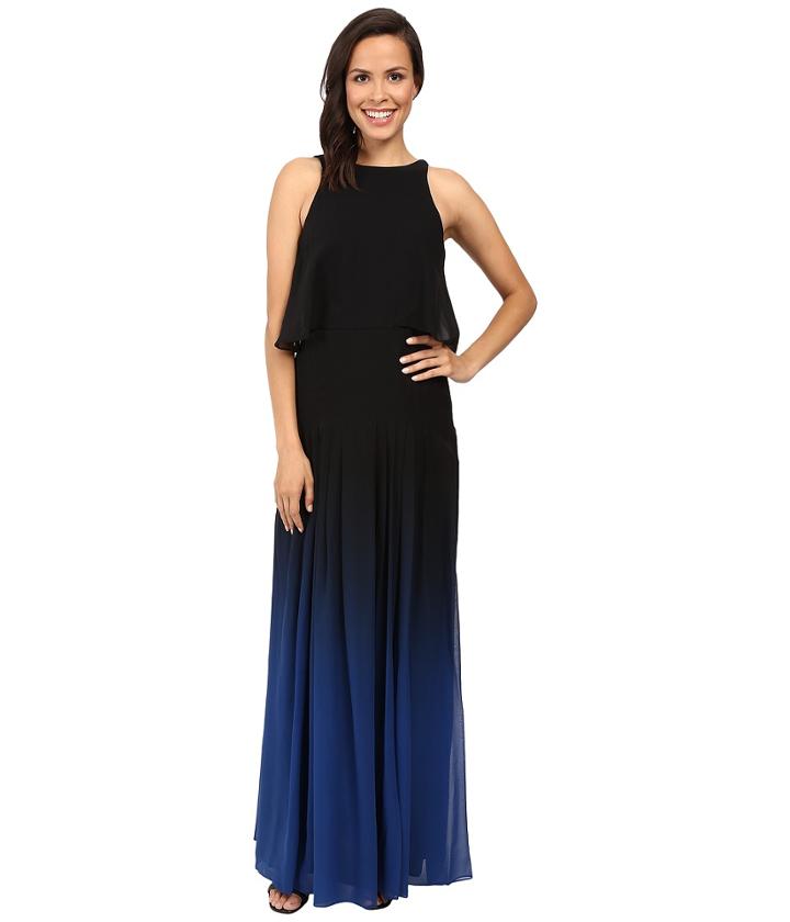 Halston Heritage - Ombre Gown With Back Cut Out