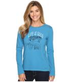 Life Is Good - Painted Apres Ski Long Sleeve Crusher Tee