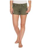 7 For All Mankind - Cut Off Shorts In Olive