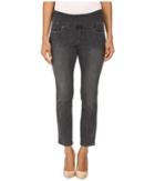 Jag Jeans Petite - Petite Amelia Pull-on Ankle In Comfort Denim In Thunder Grey/destroy
