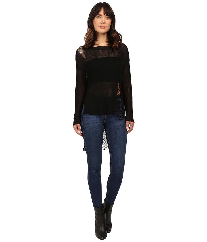 Brigitte Bailey - Simi High-low Sweater With Holes