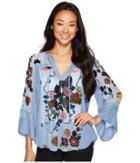 Hale Bob - Brilliant Blossoms Velvet Burnout Top