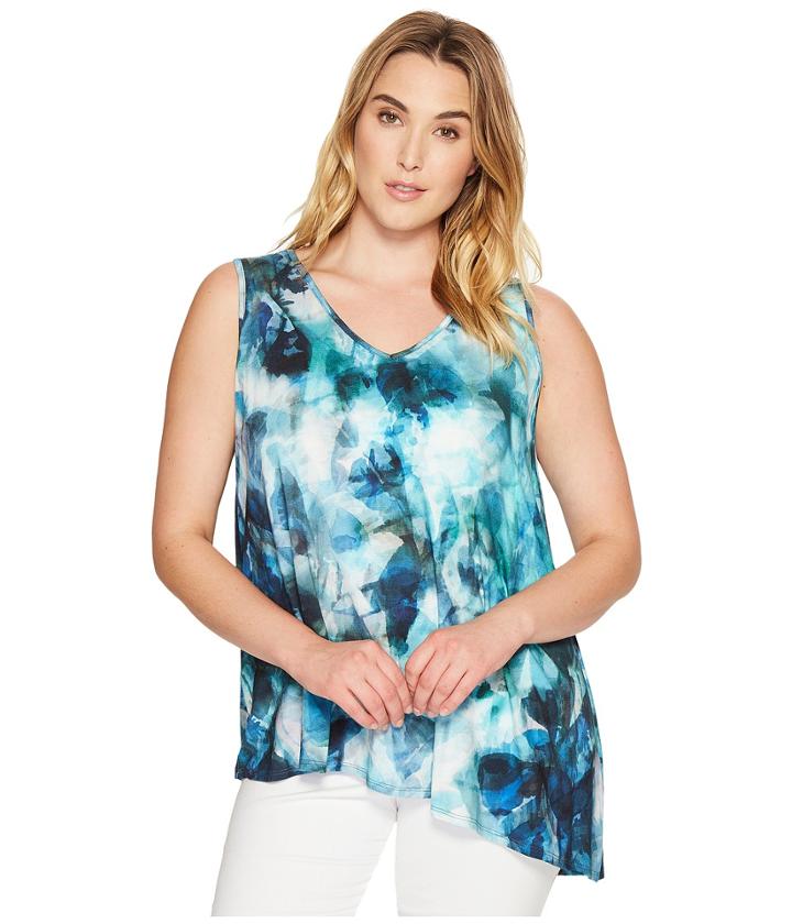 Karen Kane Plus - Plus Size Seaglass Asymmetric Top