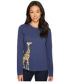 Life Is Good - Tile Giraffe Long Sleeve Crusher Tee