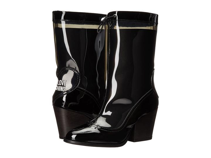 Love Moschino - Chunky Heeled Rain Boot