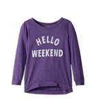 The Original Retro Brand Kids - Hello Weekend 3/4 Tri-blend Pullover