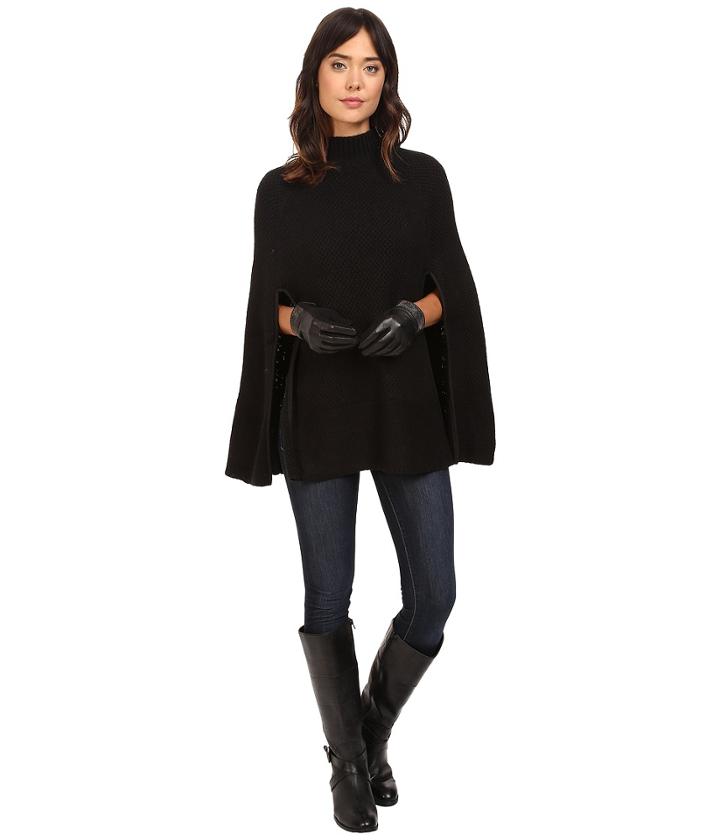 Lauren Ralph Lauren - Turtleneck Honeycomb Capelet
