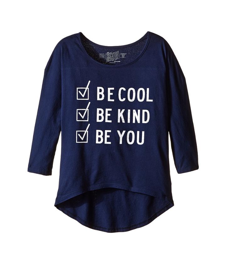 The Original Retro Brand Kids - Be Cool Be Kind Be You Dolman 3/4 Tee