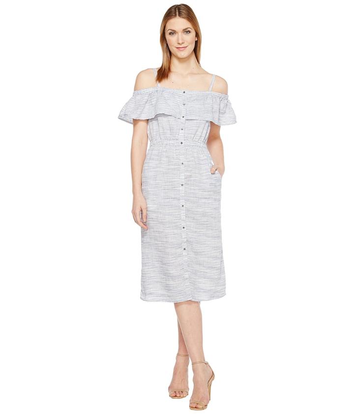 Lucky Brand - Off Shoulder Midi Dress