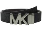 Michael Michael Kors - 38mm Reversible Logo Pvc To Saffiano On Mk Plaque Buckle Belt