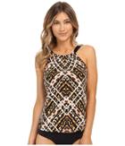 Jantzen - Animale High Neck Over The Shoulder Tankini