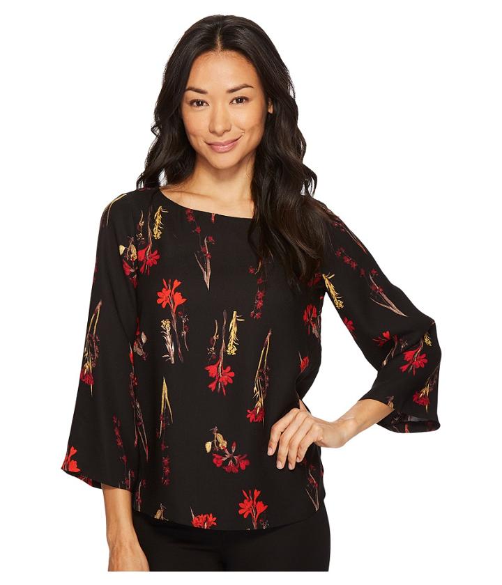 Vince Camuto Specialty Size - Petite Elbow Sleeve Elegant Blouse