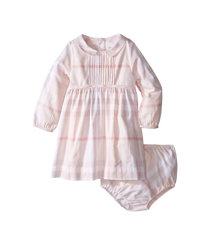 Burberry Kids - Liza Long Sleeve Checked Collared Dress