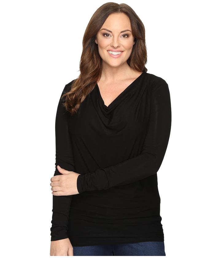Stetson - Plus Size Rayon Jersey Long Sleeve Blouse