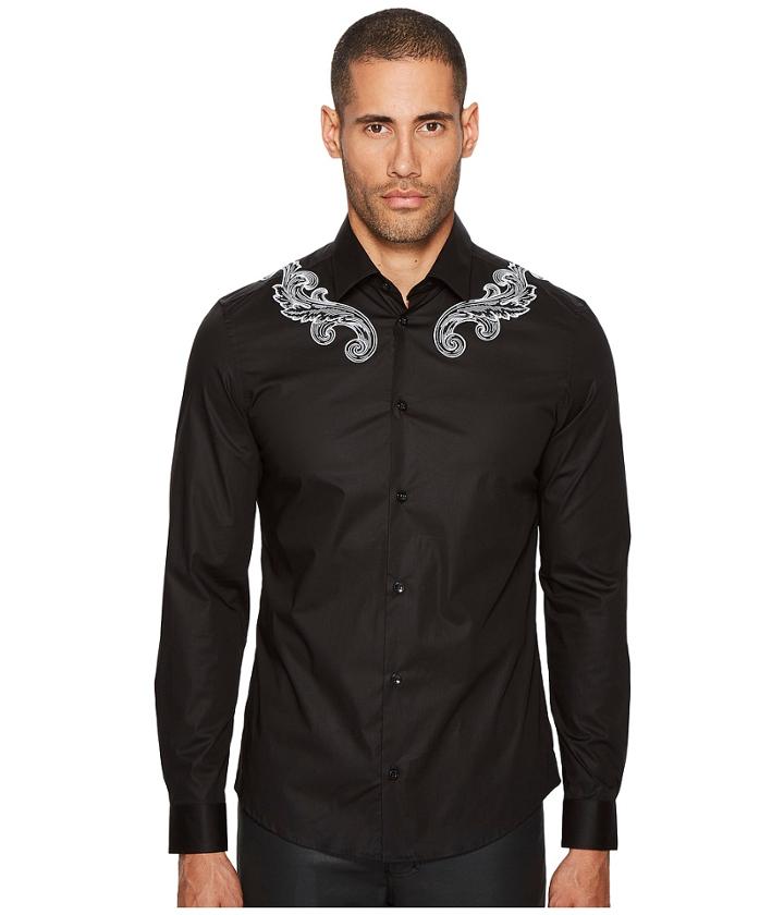 Versace Collection - Baroque Detailed Button Down