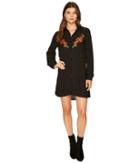 Jack By Bb Dakota - Spense Shawdow Stripe Dress With Embroidery Detail