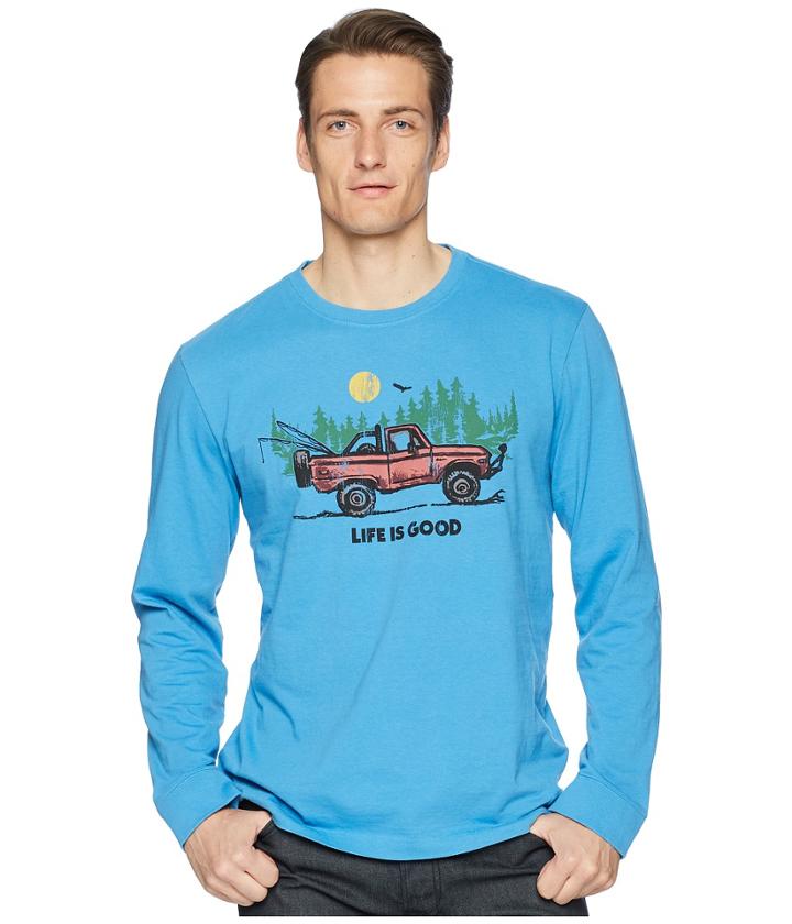 Life Is Good - Fishing Truck Long Sleeve Crusher Tee