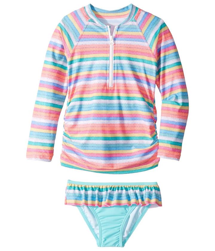 Seafolly Kids - Candy Pop Stripe Long Sleeve Rashie Set