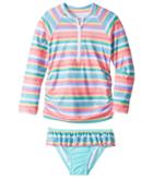 Seafolly Kids - Candy Pop Stripe Long Sleeve Rashie Set