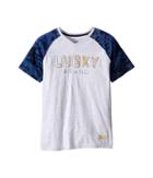 Lucky Brand Kids - V-neck Tee W/ Camo Raglan Sleeve