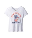 The Original Retro Brand Kids - Peace, Love, Woodstock V-neck Vintage Cotton Tee