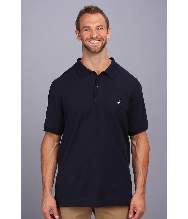 Nautica Big &amp; Tall - Big Tall Anchor Solid Deck Shirt
