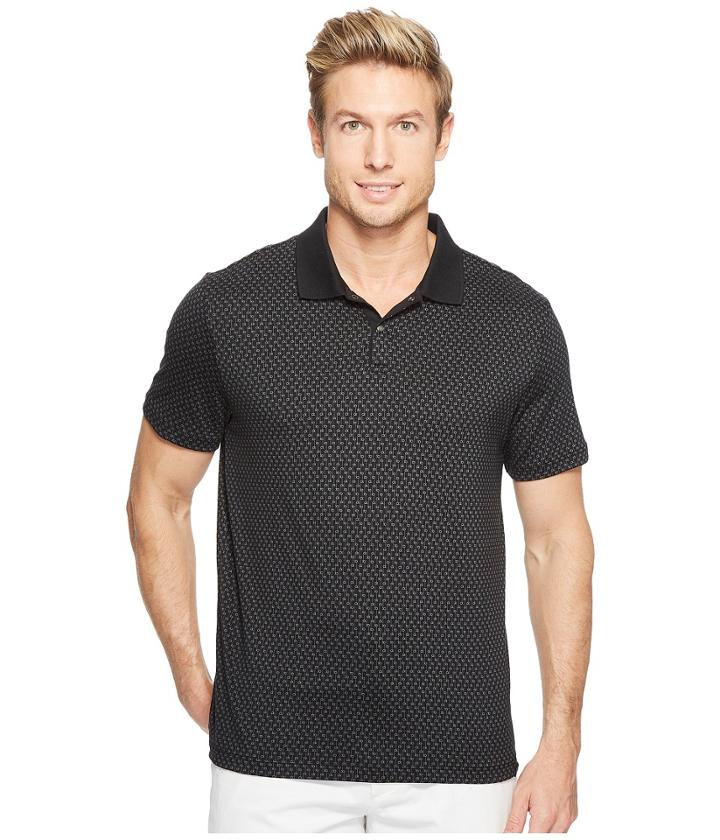 Calvin Klein - All Over Printed Ck Logo Polo Shirt