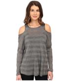 The Beginning Of - Celia Cold Shoulder Stripe Tee
