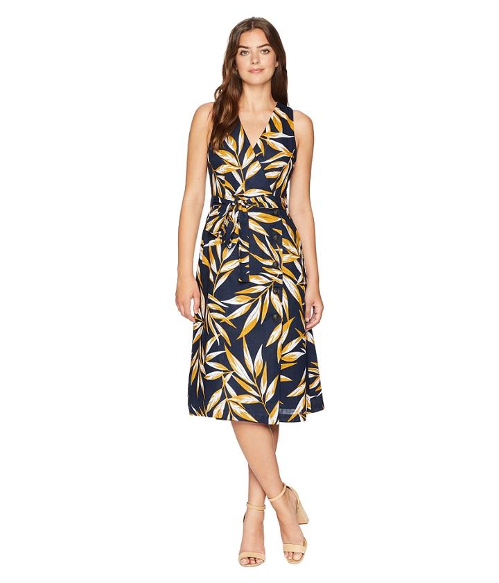 J.o.a. - Button Up Wrap Dress