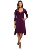 Mod-o-doc - Braided Trim Empire Seamed V-neck Dress