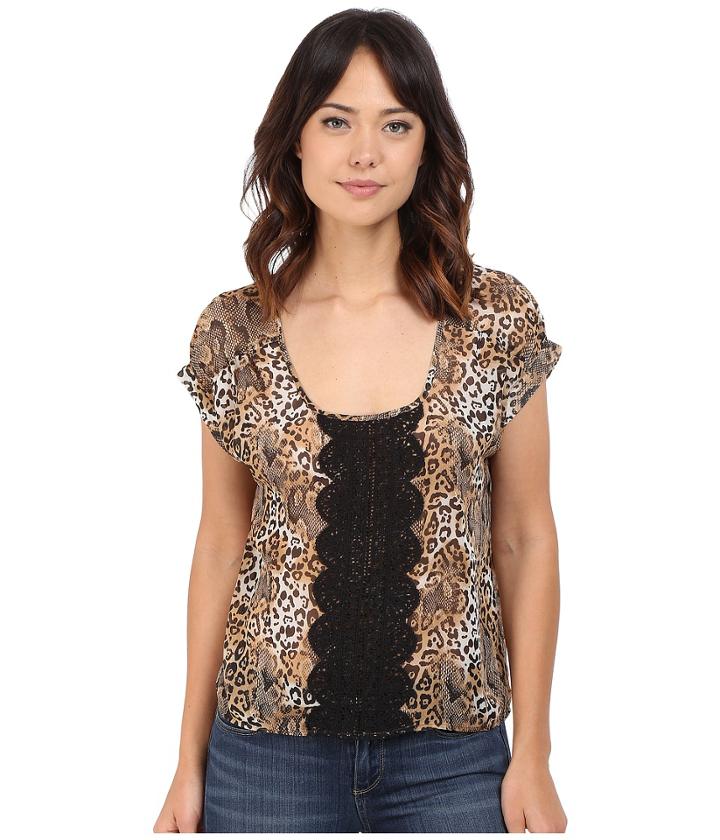 Roper - 0223 Leopard Print Chiffon Top